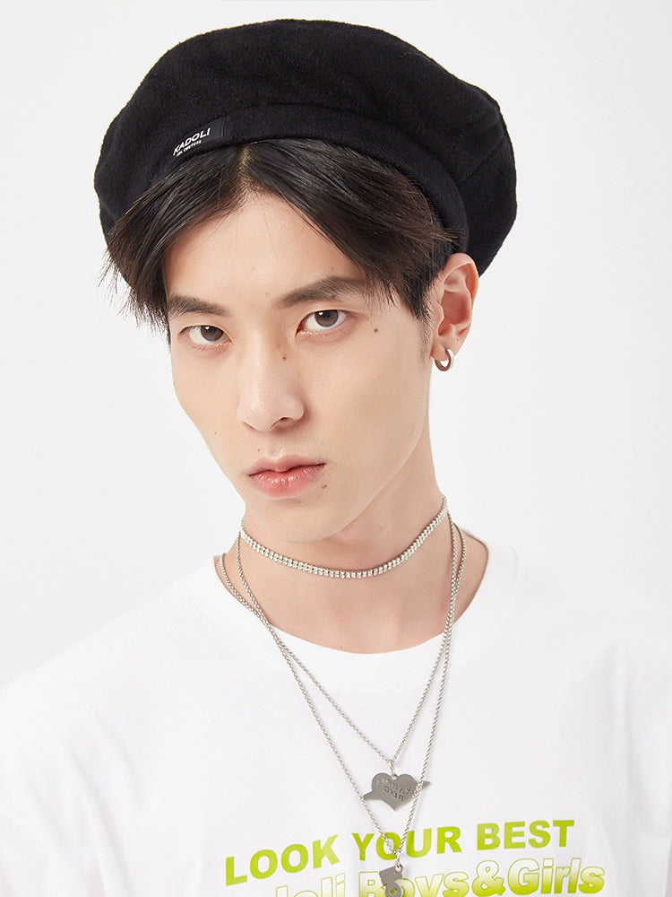 Color Black Beret Hat WN20211