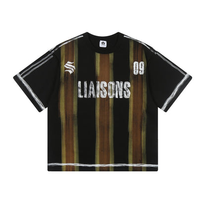 Graffiti Letter Graphic Short Sleeve T-Shirt WN28048