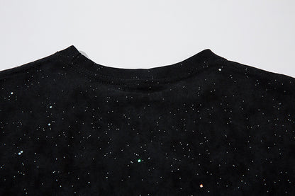 Speckled Oversize Sleeveless T-Shirt WN26850