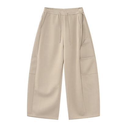 Layered Zipper Hoodie & Wide Leg Cargo Sweatpants Setup WN24933