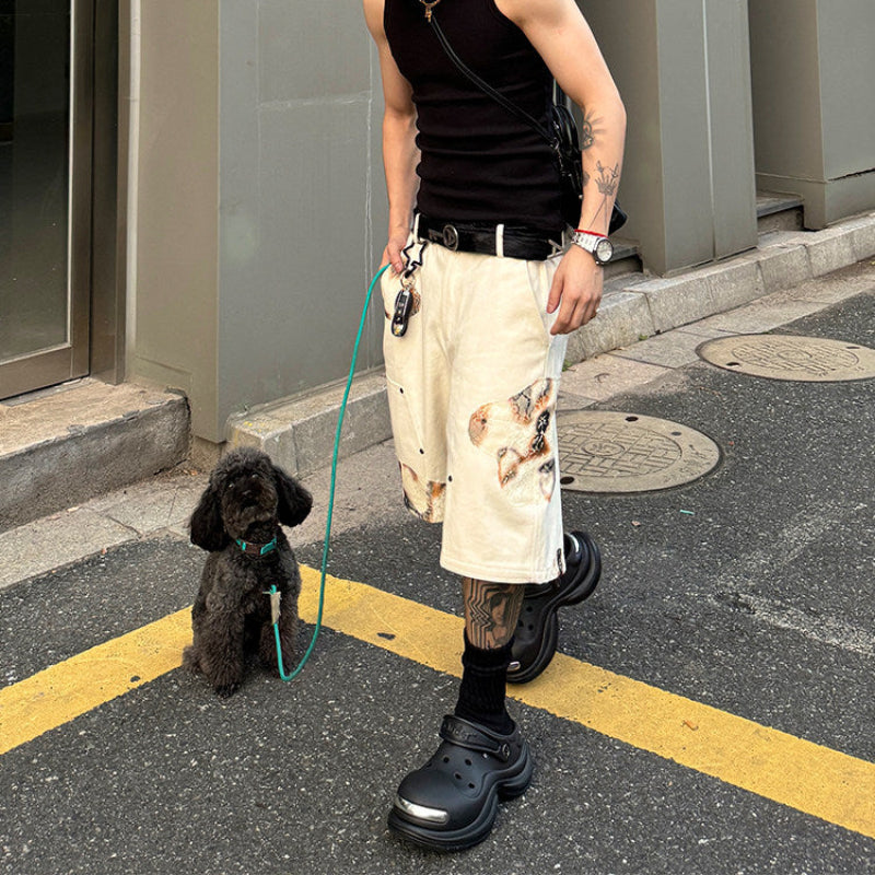 Burn Print Half Pants WN23236