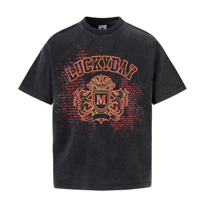 Washed Print Short Sleeve T-Shirt WN25885