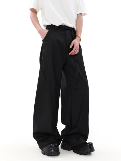 Plan Wide-Leg Straight Trousers WN7552