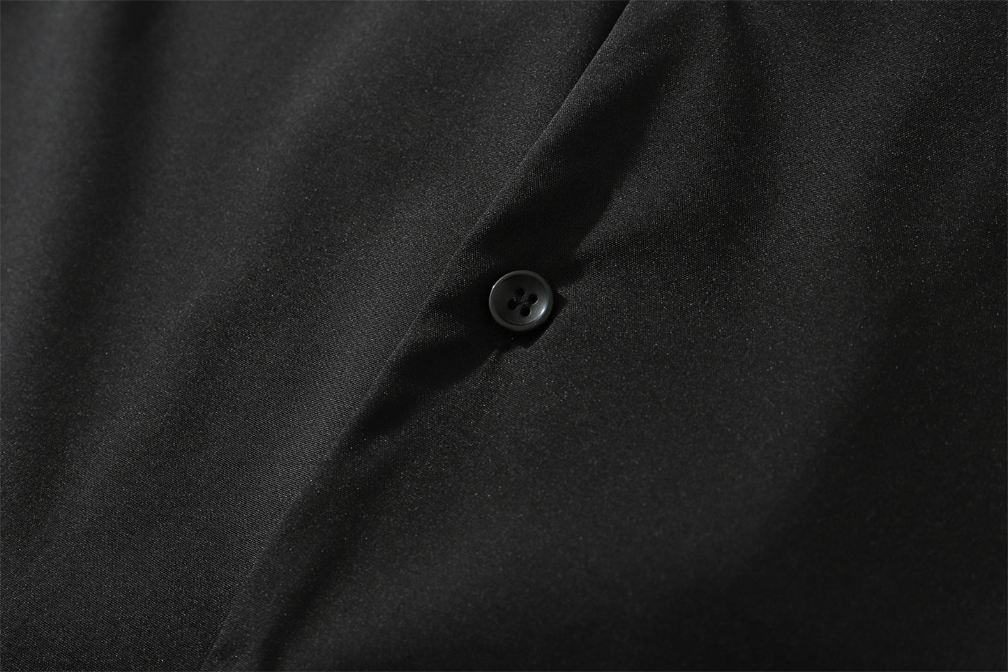 Oversize Plain Open Collar Shirt WN16202