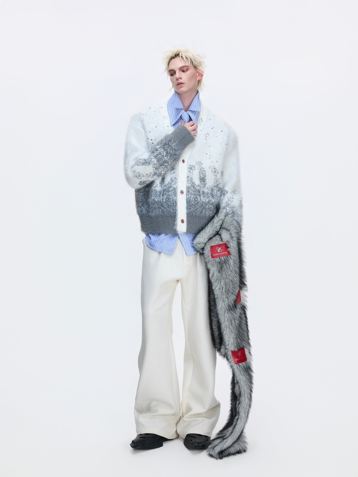 Mink Fleece Knit Cardigan WN22669