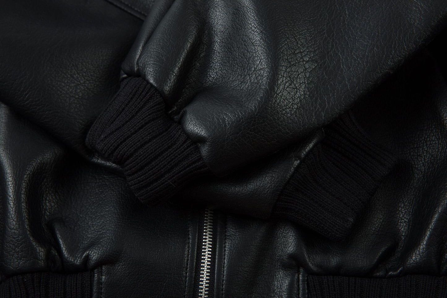 Boxy Oversize PU Leather Jacket WN23068