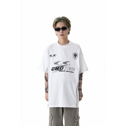 Racing Element Print Short Sleeve T-Shirt WN5195