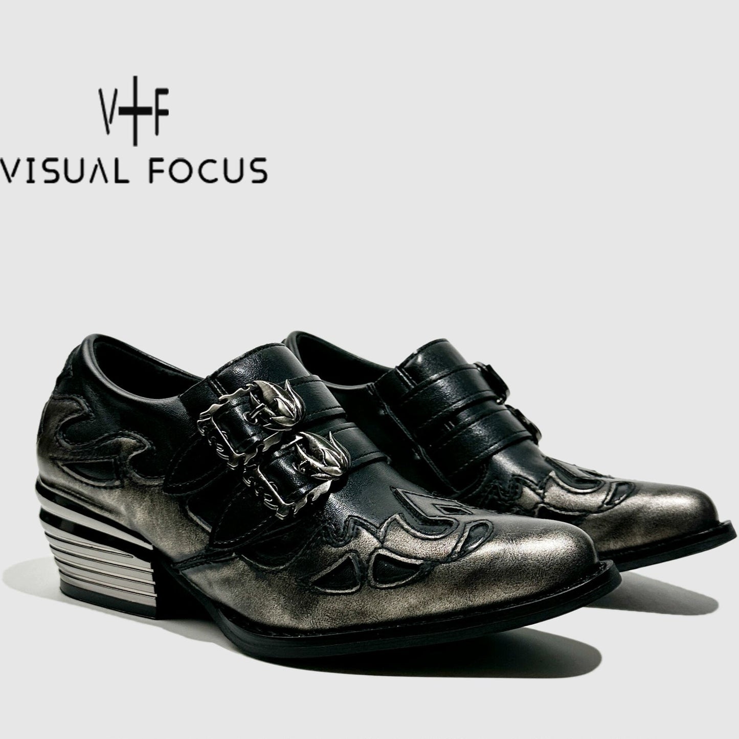 Gold-Tone Slip-On Chelsea Shoes WN20609