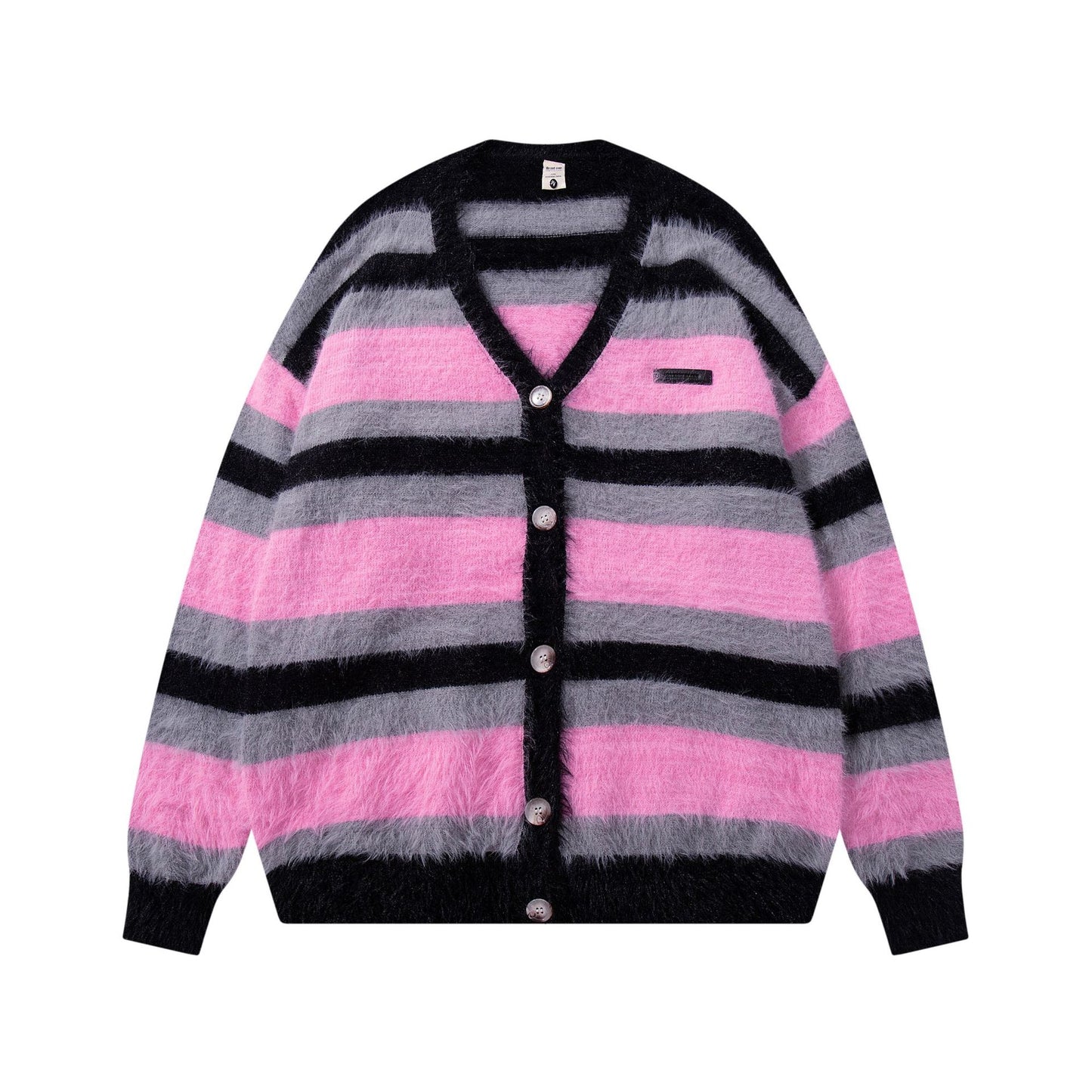 Oversize Striped Knit Cardigan WN11400