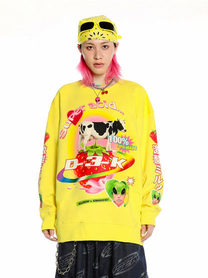 Sweet-Spicy Print Long Sleeve T-Shirt WN22243