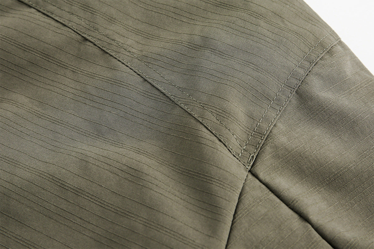 Detachable Fur Collar Flight Jacket WN12705