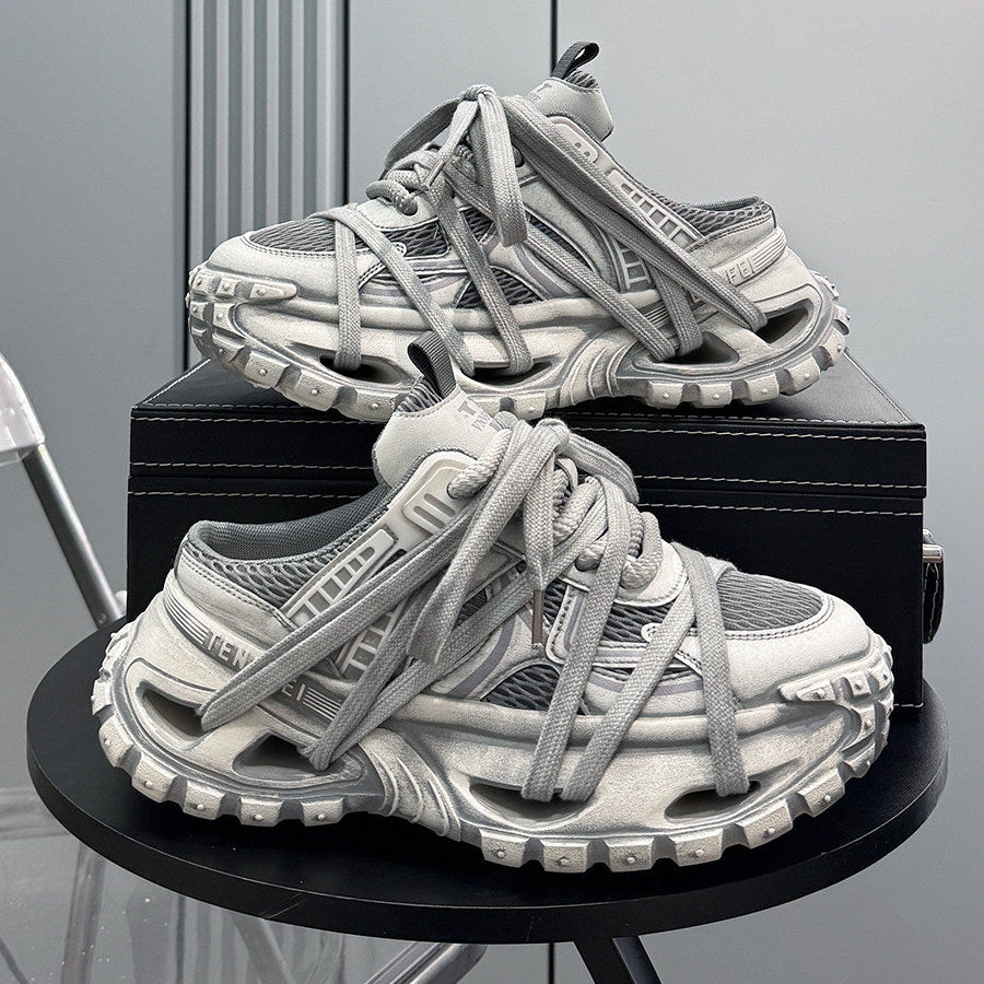 Chunky Platform Breathable Mules WN24781