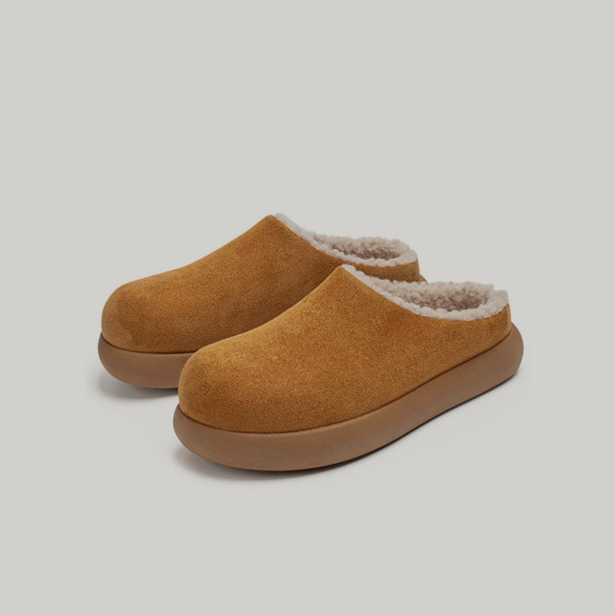 Fleece Lining Platform Slip-On Shoes WN23481