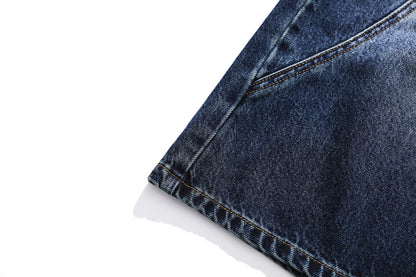 Washed Fade Cropped Denim Jeans WN25435