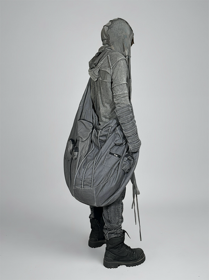 Pleats Slim Washed Long Sleeve Hoodie WN21991