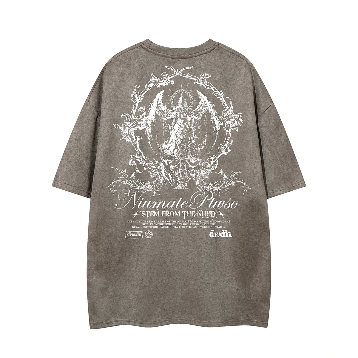 Thorn Letter Print Short Sleeve T-Shirt WN26959