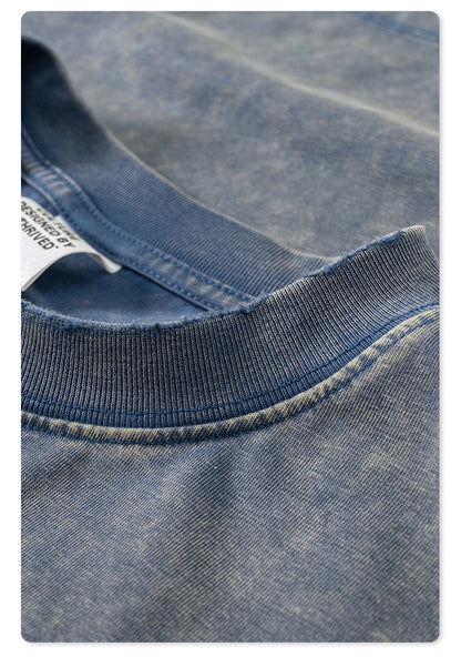 Washed Oversize Short-sleeve T-shirt WN6455