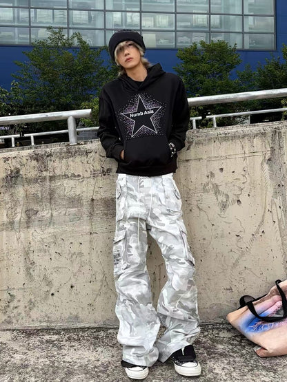 Star Logo Print Hoodie WN27207