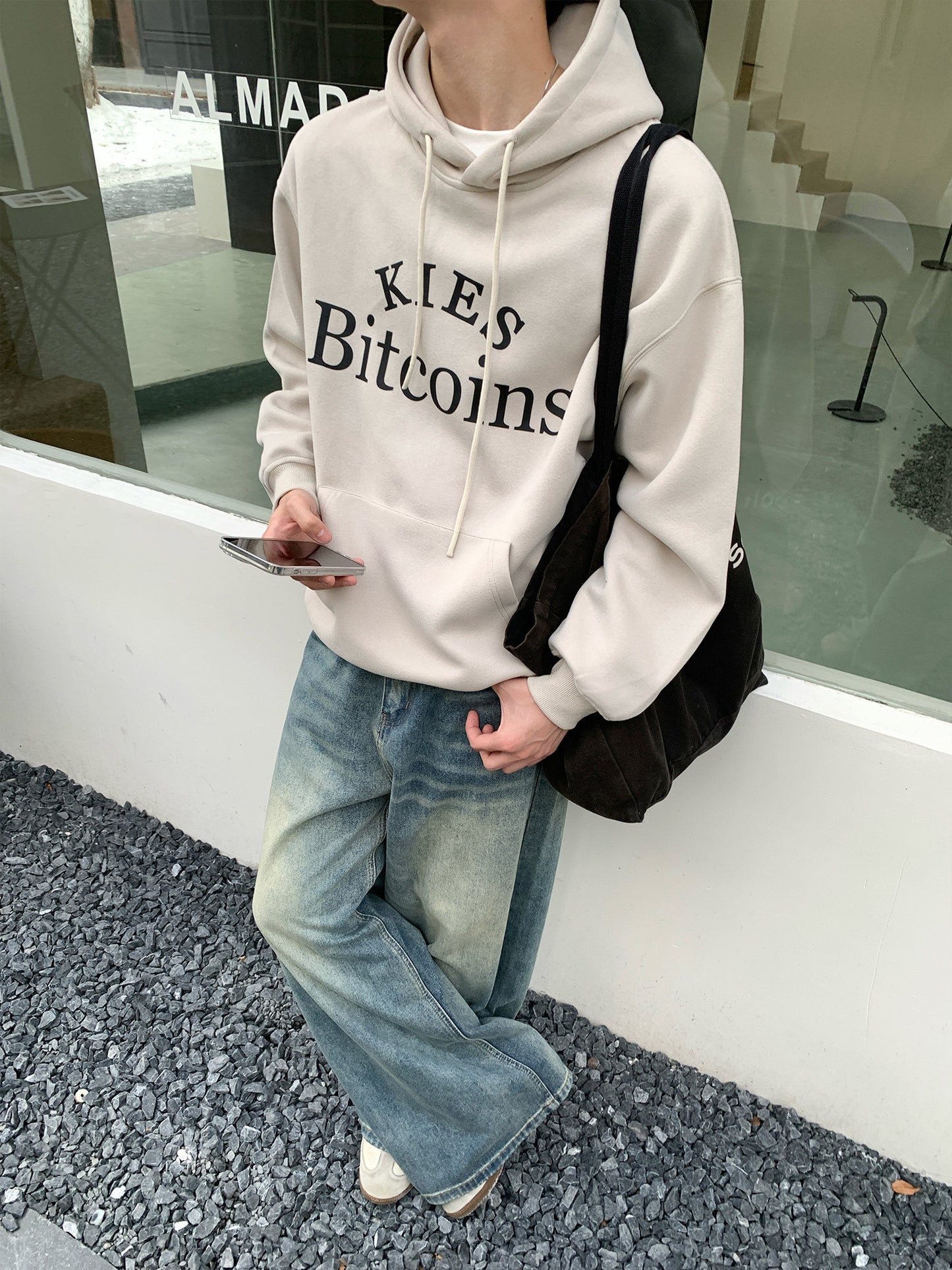 Graphic Letter Print Hoodie WN24943