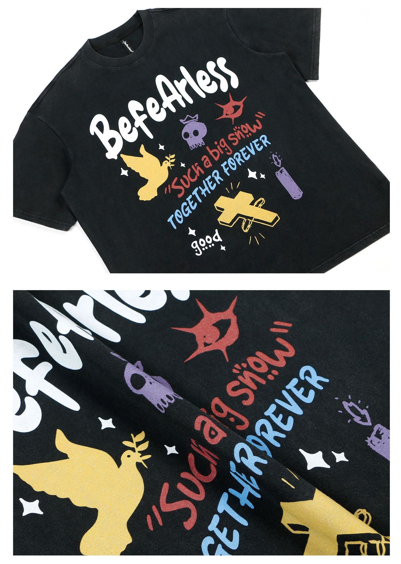 Graffiti Art Graphic Short Sleeve T-Shirt WN26262