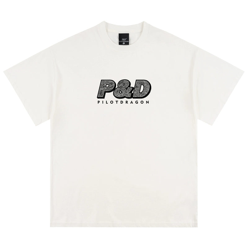 Washed Logo Print Oversize Short Sleeve T-Shirt WN17507