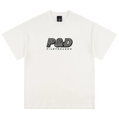 Washed Logo Print Oversize Short Sleeve T-Shirt WN17507