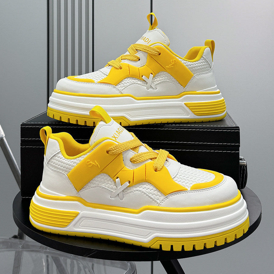 Panel Platform Thick Sole Sneakers WN24713
