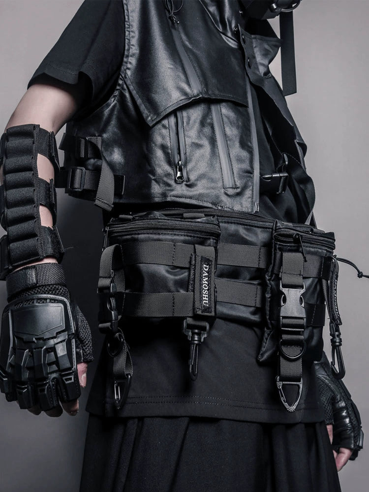 Multi Pocket Buckle Strap Tactical Bag WN22391