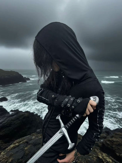 Fake Layered Hooded Long Sleeve T-Shirt WN20894