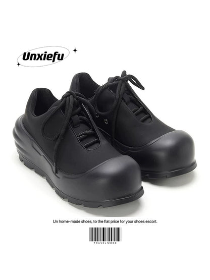 Black Samurai Image Chunky Sole Dad Sneakers WN20789