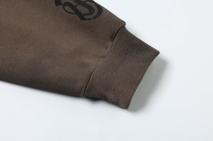 Washed Dirty Dye Zipper Hoodie WN23067