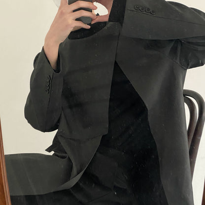 Asymmetric Split Tailored Jacket WN21468
