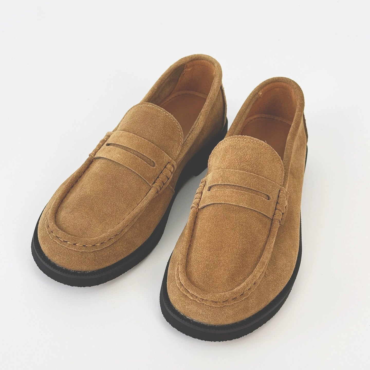 Suede Design Slip-On Coin Loffer WN19174