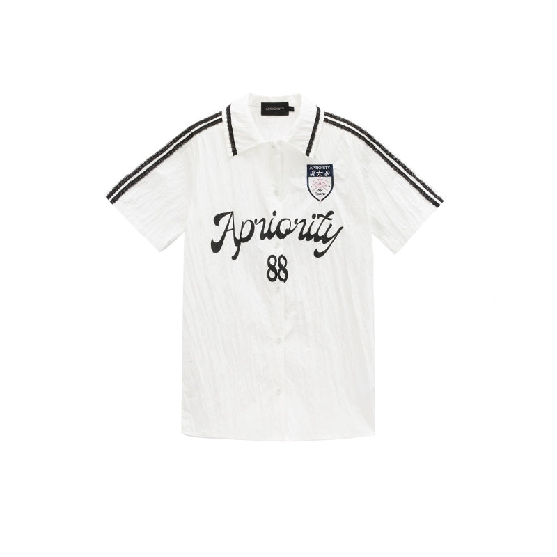 Graphic Screen Print Short Sleeve Shirt WN19033