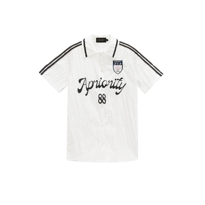 Graphic Screen Print Short Sleeve Shirt WN19033