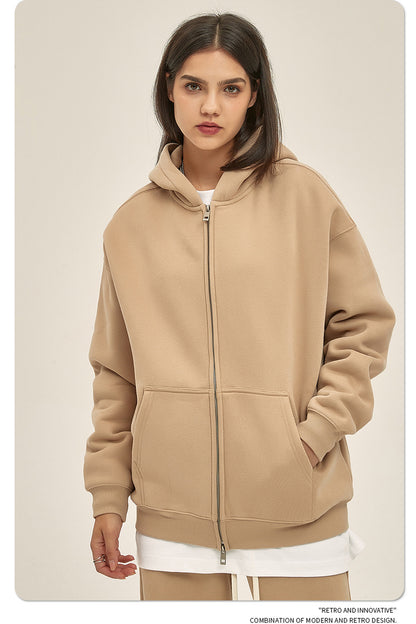 Oversize Heavyweight Zipper Hoodie & Heavyweight Sweatpants Setup WN6640