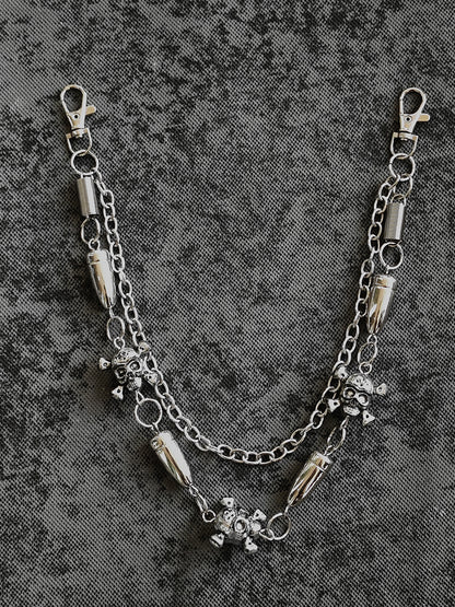 Rhinestone Skull Studs Belt WN16076