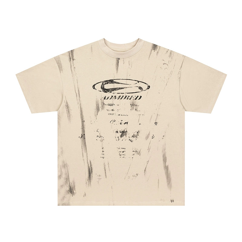 Paint Design Heavy Short Sleeve T-shirt WN7550