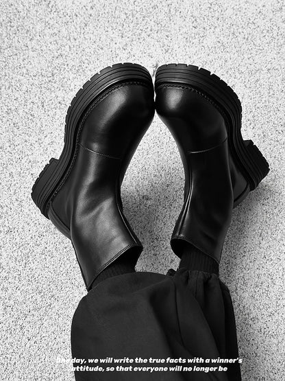 Platform Thick Sole Zipper Boots WN24520