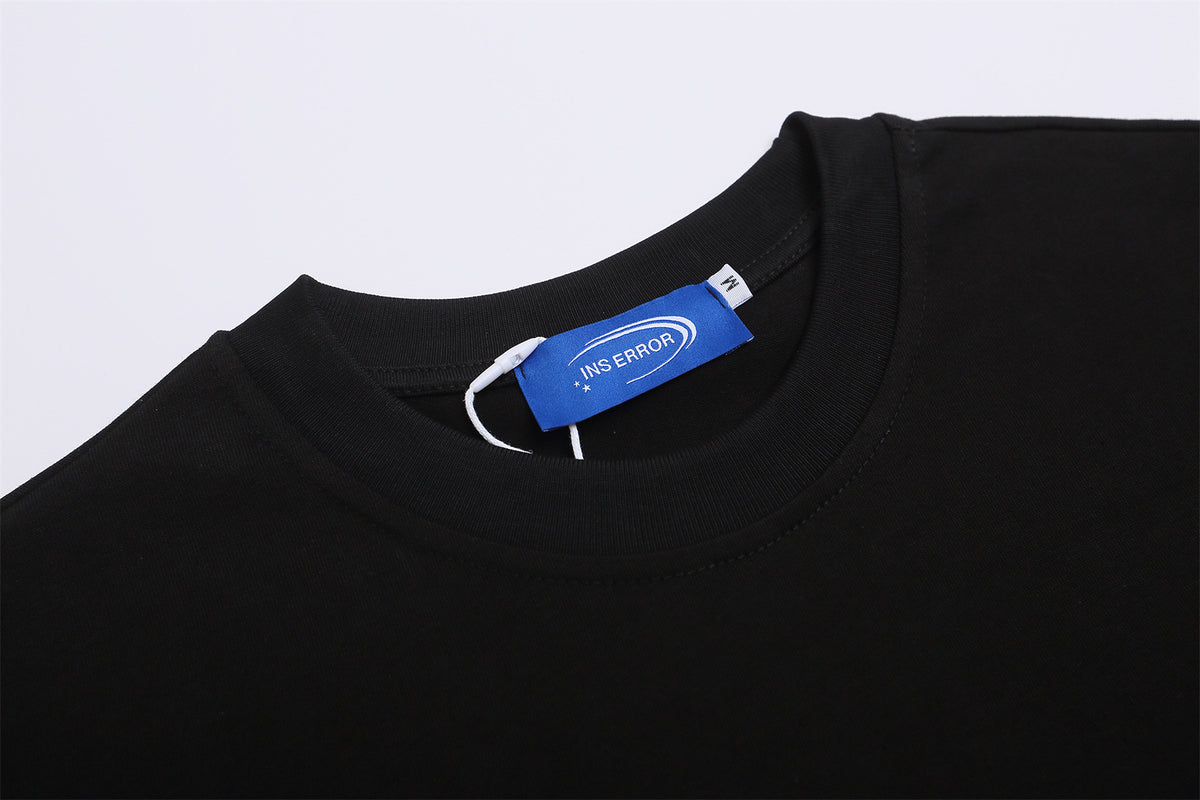 Flower Embroidery Letter Short Sleeve T-Shirt WN26790