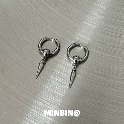 Titanium Steel Hoop Earrings WN19243