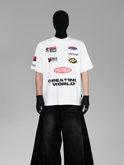 Heavyweight Graphic Design Short Sleeve T-Shirt WN17315