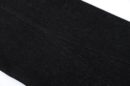 Pocket Embroidery Flare Denim Jeans WN25916