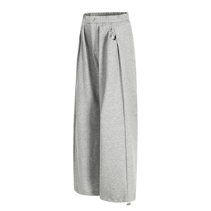 Pleats Wide Leg Sweatpants WN25996