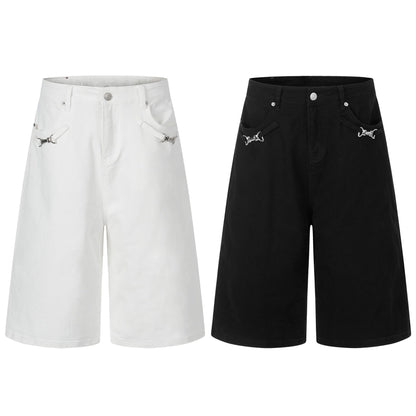 Metal Ornament Half Pants WN25922