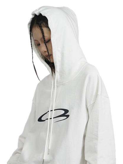 Graphic Letter Print Oversize Hoodie WN18920