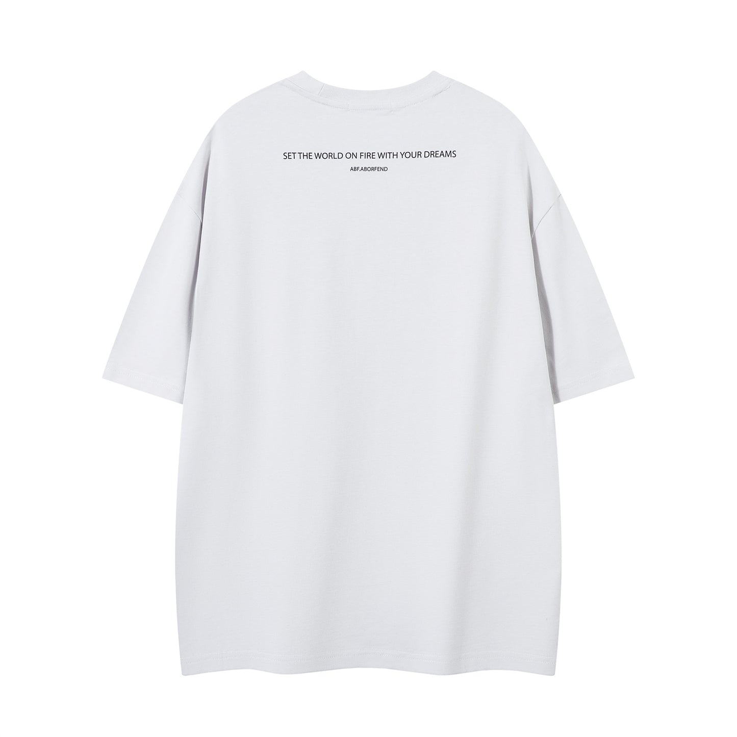 Patchwork Letter Print Short Sleeve T-Shirt WN15062