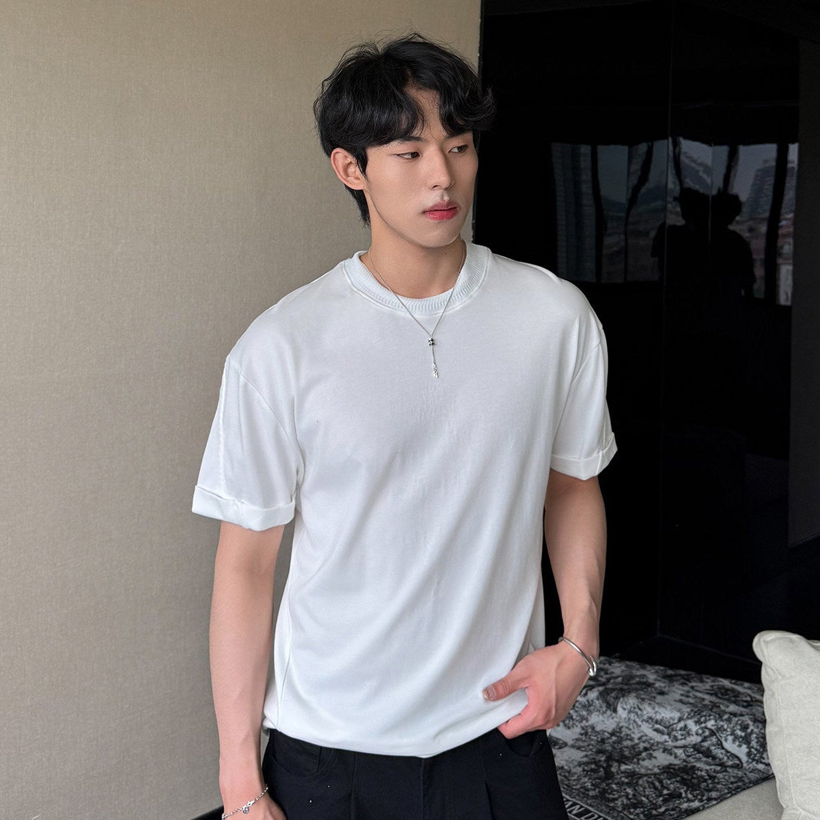 Plain Short Sleeve T-Shirt WN25013