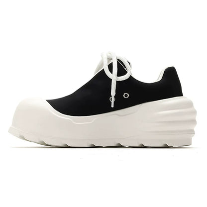 Black Samurai Image Chunky Sole Dad Sneakers WN20789