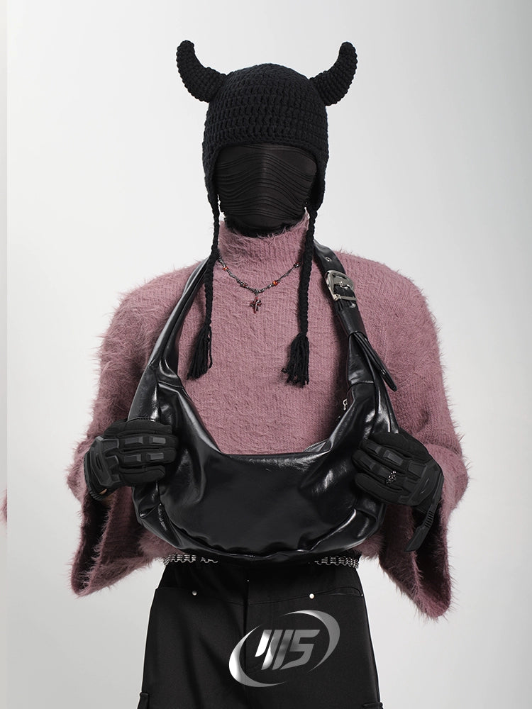 Large Capacity PU Leather Hobo Shoulder Bag WN18729